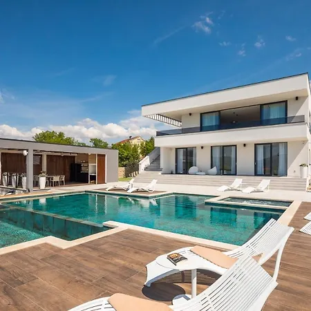 Luxury Arya With 77sqm Heated Pool, Hot-tub, Sauna, Gym, Billiard, Playgrounds, 6 Bedroom Vila Bajagic